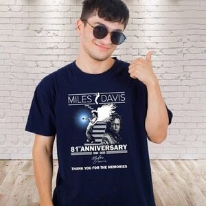 Miles Davis 81st Anniversary 1944-2025 T-shirt Black